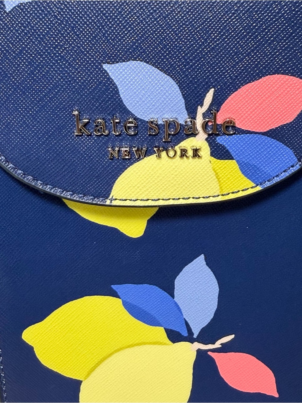 Kate Spade Cameron Lemon Zest North South Flap Phone Crossbody - Picture 3 of 13